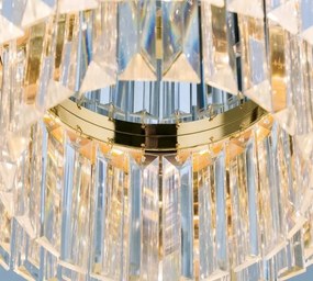 Lustra LED design LUX PRISM 35cm, 24K gold plated
