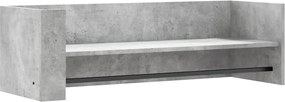 vidaXL Raft de perete, gri beton, 100x35x30,5 cm, lemn prelucrat