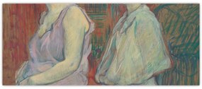 Tablou - Henri de Toulouse-Lautrec, Rue des Moulins, reproducere (120x50 cm)