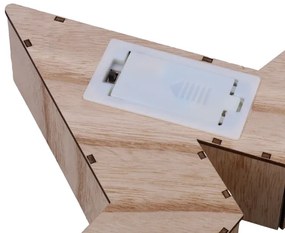 Brilagi - Decorațiune LED de Crăciun, stea, 38 x 40 cm, alimentare 2x AA