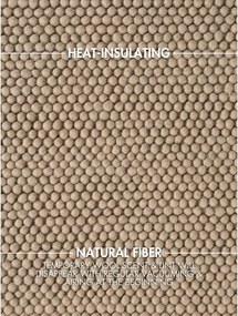 Covor în culoare naturală țesut manual rotund din lână ø 200 cm Richmond Diana – Ted Baker