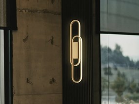 Aplica de perete LED design ultra-modern Odele auriu