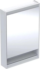 Dulap cu oglinda si nisa Geberit One ComfortLight dreapta 60 cm alb