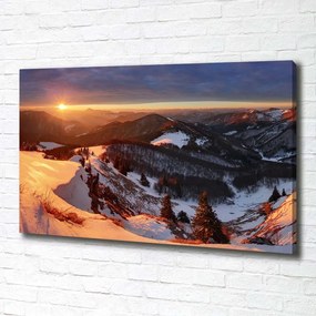 Tablou canvas Iarna în munți