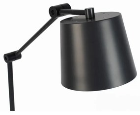 Lampadar negru cu abajur din metal (înălțime 135 cm) Hajo – White Label