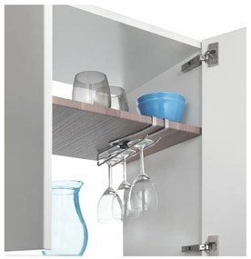 Suport suspendat pentru căni, pahare sau prosoape de bucătărie Metaltex, lungime 8 cm