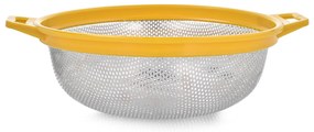 Strecuratoare inox 27cm, galben, Drop
