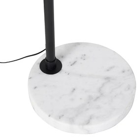 Lampa cu arc modernă neagră cu alb reglabil - XXL