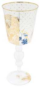 Pahar apă, Pip Studio, Golden Flower, 360ml, colecția Royal White