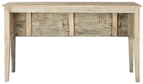 Consola sculptata, natur, din lemn de tec si mango, Legacy