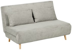 HOMCOM Canapea Extensibila cu 2 Locuri, Gri | Aosom Romania
