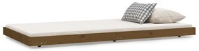 823497 vidaXL Cadru de pat, maro miere, 90x200 cm, lemn masiv de pin
