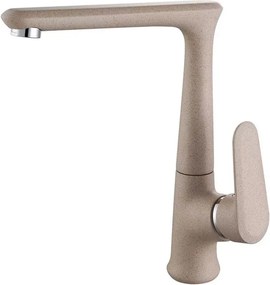 Baterie bucatarie Inter Ceramic monocomanda finisaj bej-nisip mat