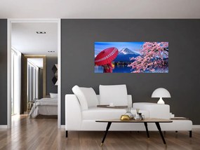Tablou - cu privire la munte - Japonia (120x50 cm)