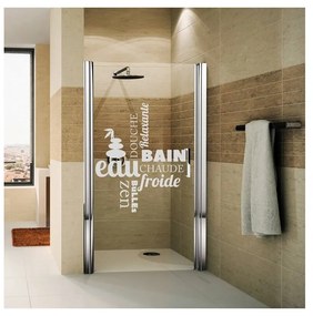 Autocolant rezistent la apă, pentru cabina de duș, Ambiance Zen