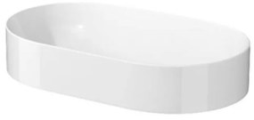 Lavoar pe blat, Cersanit, Inverto, oval, 60 cm, alb