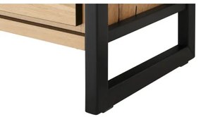 Dulap Reno Cu 1 Usa, Smoked Oak Furnir Din Lemn Masiv, 60 Cm