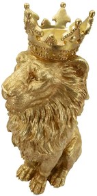 Mauro Ferretti Statuie Leul Rege Shant, 30 X 42 X 74 Cm | Aosom Romania