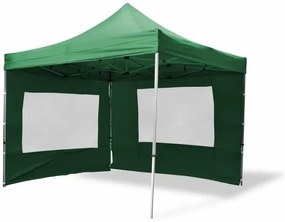 Cort de grădină Foarfecă PROFI 3x3m verde +4 pereți laterali