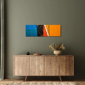 Tablou - Geometrie (cu ceas) (90x30 cm)