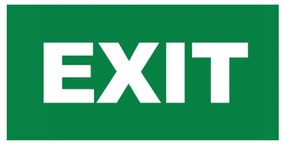 Autocolant EXIT, pentru lampi BC14-01100, Braytron