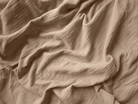 Lenjerie de pat din muselina PURELY maro deschis Dimensiune lenjerie de pat: 2 buc 80 x 80 cm | 200 x 200 cm