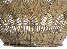 Lustră aurie cu abajur din metal ø 47,5 cm – Ixia