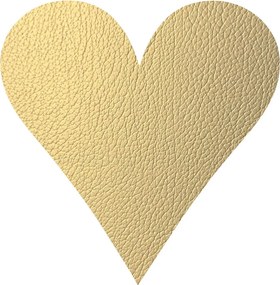 Suport pentru farfurii din piele ecologică 30x30 cm Heart Hippo – LIND DNA