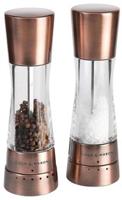 Cole&Mason DERWENT set 2 râșnițe sare și piper, 19 cm, cupru