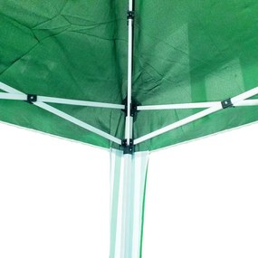 Pavilion de gradina Muhler 649419, 300x300x250 cm, Cadru metalic, Impermeabil, Pliabil, Verde