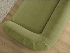 Canapea verde extensibilă cu tapițerie din chenille 228 cm Neyo – Bobochic Paris