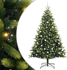 vidaXL Brad de Crăciun artificial cu ramuri articulare 300 LEDs 210 cm