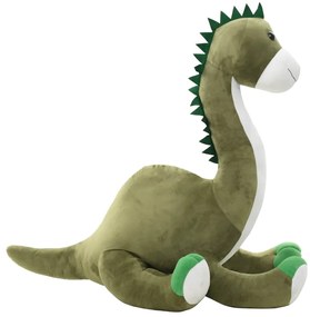 vidaXL Jucărie dinozaur brontosaurus, verde, pluș