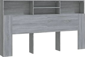 vidaXL Dulap tăblie, gri sonoma, 180x19x103,5 cm