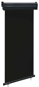 vidaXL Copertină laterală de balcon, negru, 100 x 250 cm