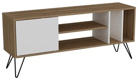 Masă TV/Dulap Mistique 140 (Nuc + Negru + Alb) . 1102364