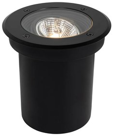 Proiector modern de sol pentru exterior negru AR70 reglabil IP65 - Delux