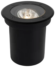 Proiector modern de sol pentru exterior negru AR70 reglabil IP65 - Delux