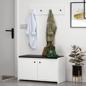 PANTOFAR Zen Shoe Cabinet, Alb, 35x45x80 cm