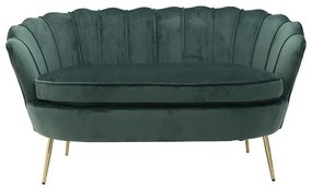 Canapea Green Gold Velvet 143 cm x 77 cm x 79 cm