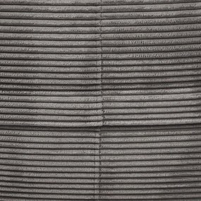 Fotoliu bean bag crem cu tapițerie din catifea reiată Roll 190 – SLOWDOWN