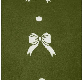 Lenjerie de pat din microfibra de flanel WHITE BOW verde Dimensiune lenjerie de pat: 70 x 90 cm | 140 x 220 cm