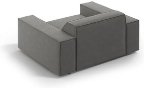 Fotoliu gri cu tapițerie din catifea Jodie – Micadoni Home