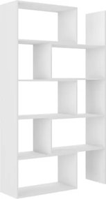 Biblioteca 75-125x188 cm, Karmelo, ADRK Furniture (Culoare: Alb / Alb)