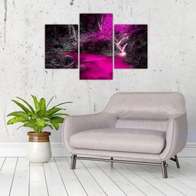 Tablou - Pădure roz (90x60 cm)