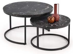 Set 2 buc. măsuțe de cafea Jacarta (negru). Promo -7%. 1092449