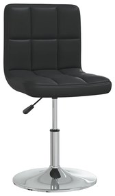 334170 vidaXL Scaun de bar, negru, piele ecologică