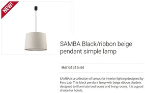 Lustra / Pendul modern design elegant SAMBA 40cm bej 64315-44