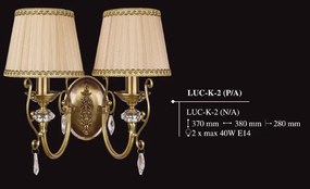 Aplica design clasic realizata manual, Cristal Scholer Luca