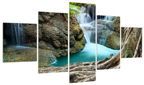 Tablou râului cu cascade (125x70 cm), în 40 de alte dimensiuni noi